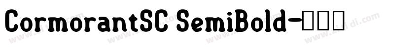 CormorantSC SemiBold字体转换